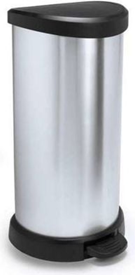 Picture of Kosz na mieci Curver na peda 40L srebrny (45905)