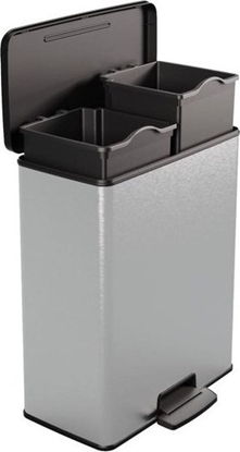 Picture of Kosz na mieci Curver na peda srebrny (3253921129023)