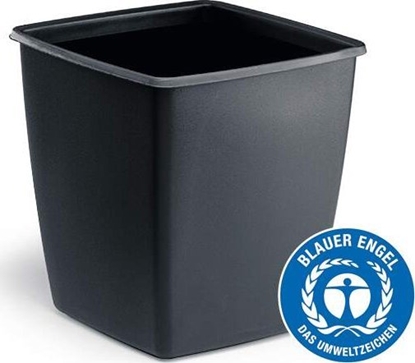 Picture of Kosz na mieci Durable Durable OPTIMO Kwadrat Plastik Ciemnoszary