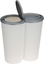 Изображение Kosz na mieci Excellent Houseware do segregacji na przycisk 2x25L biay (Y54980880)