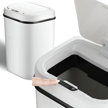 Изображение Kosz na mieci Mozos bezdotykowy biay (LJT02-WH)