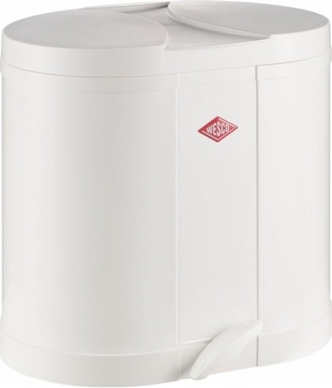 Picture of Kosz na mieci Wesco Kosz na mieci biay 2x15l BETA Wesco