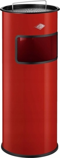 Picture of Kosz na mieci Wesco Kosz na mieci z popielniczk czerwony 30l Ashtray Wesco