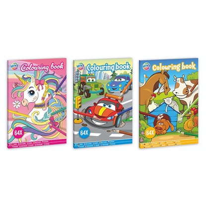 Picture of Krāsojamā grāmata Moxy A4 64-lapas 3-veidi