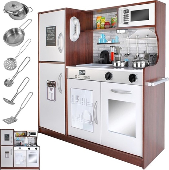 Picture of Kruzzel Drewniana kuchnia dla dzieci XL z akcesoriami