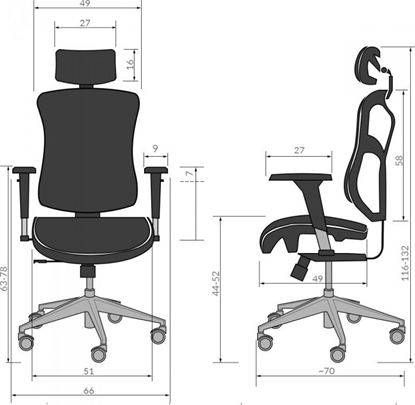 Picture of Krzeso biurowe Diablo Chairs V-Basic Czarne