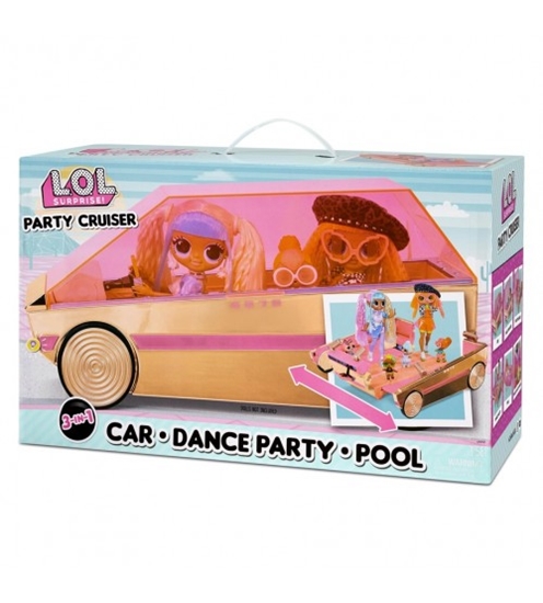 Picture of L.O.L. Lelles mašīna Surprise 3-in-1 Party Cruiser Car (bez lellēm) 31cm 118305