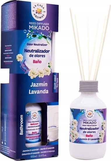 Picture of LA CASA DE LOS AROMAS_Reed Diffuser Bathroom Odor Neutralizer patyczki zapachowe neutralizujce przykre zapachy 100ml