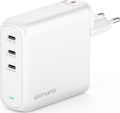 Attēls no adowarka 4smarts 4smarts Ladegerät GaN Flex Pro 140W 3 USB-C, weiß