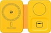 Picture of Ładowarka bezprzewodowa 3w1 z MagSafe do iPhone, Apple Watch i AirPods + lusterko (Żółta)