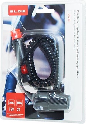 Picture of adowarka Blow Przeduacz gniazda zapalniczki samochodowej z wycznikiem 1,2m - CS-13 96-832