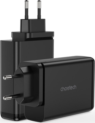 Picture of adowarka Choetech adowarka GaN 140W 4 porty (2x USB C, 2x USB) czarny (PD6005)