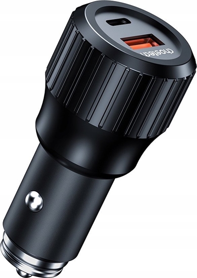 Picture of adowarka Choetech adowarka samochodowa TC0010 USB-C USB-A PD 63W czarna