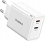 Attēls no adowarka Choetech adowarka sieciowa Choetech PD6013 2x USB-C PD 65W GaN - biaa