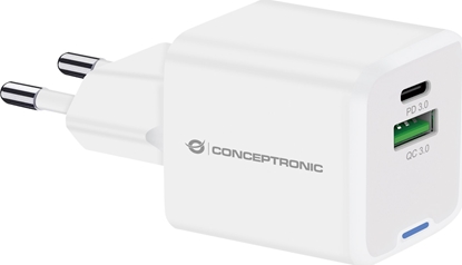 Attēls no Conceptronic ALTHEA15W 2-Port 20W GaN USB PD Charger