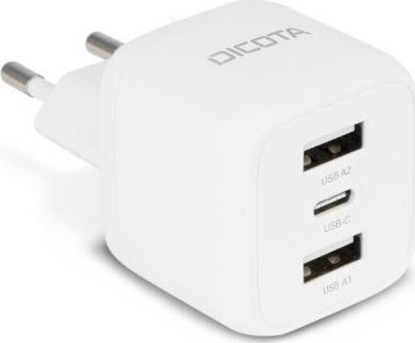 Picture of Dicota 3-Port GaN Wall Charger (32W) EU black