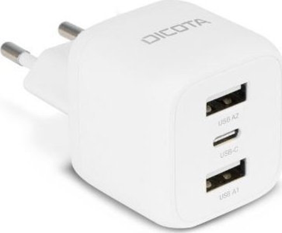 Picture of Dicota 3-Port GaN Wall Charger (32W) EU black