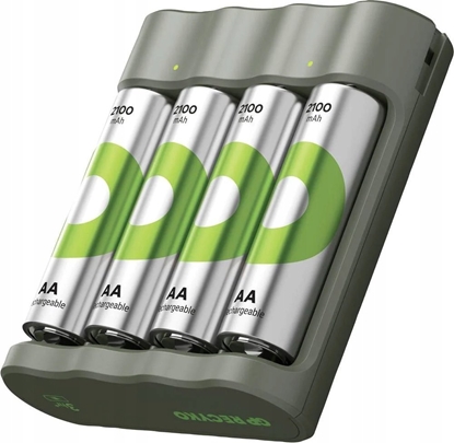 Изображение adowarka GP GP ReCyko B441 4-Port USB-Model Charger incl.4xAA NiMh 2100mAh