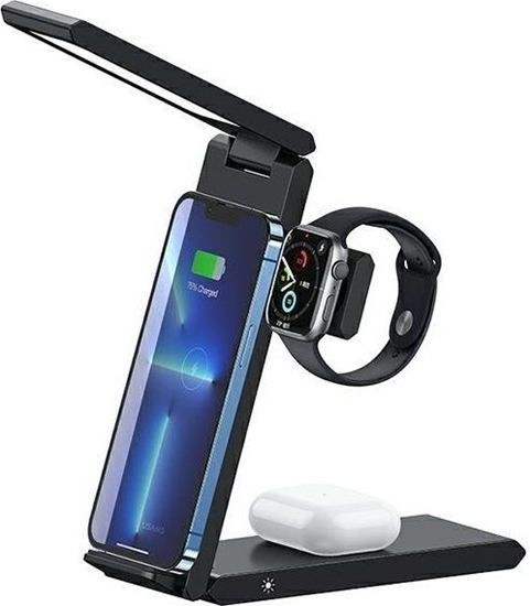 Picture of adowarka Usams adowarka indukcyjna 3w1 15W Smartwatch Suchawki Telefon