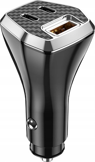 Picture of adowarka Jellico JELLICO adowarka samochodowa F15 PD 88,5W 2xUSB-C + 1xUSB QC3.0 Czarny
