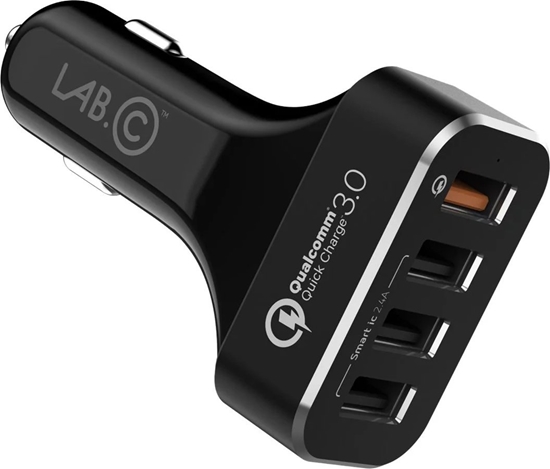 Picture of adowarka Lab.C LAB.C 4Port Quick Car Charger - Black