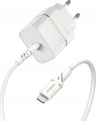 Attēls no adowarka OtterBox OtterBox EU Wall Charger 20W USB-C, PD+USB C-Lightning 1m, wht