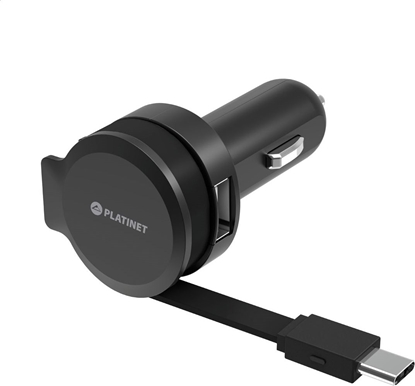 Attēls no adowarka Platinet Jednoczciowa 1x USB-A 2.4 A  (PLCRRTC)