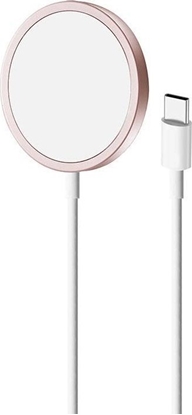 Picture of adowarka Puro adowarka bezprzewodowa PURO Magnetic Charging Cable USB-C MagSafe 15W (róowy)