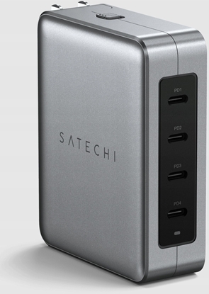 Picture of adowarka Satechi adowarka sieciowa podróna Satechi 4-Port GaN Travel Charger US, UK, EU, AS 4xUSB-C 140W
