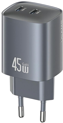 Picture of adowarka sieciowa USAMS CC305 T66 45W GaN 2xUSB-C tarnish