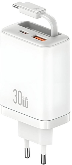 Picture of adowarka sieciowa USAMS Xiang Series CC296 30W 1xUSB-C 1xUSB-A + kabel USB-C biay