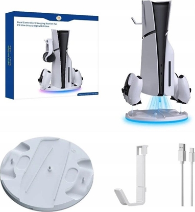 Attēls no adowarka Stacja Dokujca Stojak - Sony PlayStation 5 PS5 SLIM DISC Digital / JYS-5196