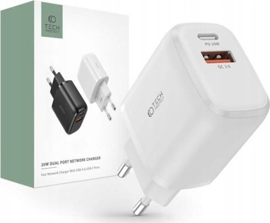 Изображение adowarka Tech-Protect 1x USB-A 1x USB-C 3 A (9589046924293)