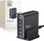 Attēls no adowarka Tech-Protect TECH-PROTECT DC140W-GAN 5-PORT DESKTOP CHARGER PD140W/QC3.0 BLACK