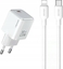Attēls no adowarka Usams adowarka sieciowa USAMS US-CC183 USB-C 20W PD3.0 + kabel US-SJ610 USB-C / Lightning biay/white
