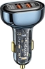 Picture of adowarka Usams USAMS ad. sam. 1xUSB-C 2xUSB-A 125W Fast Charge transparent blue CC158CC02 (US-CC158)