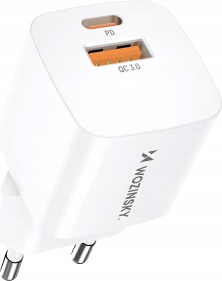 Picture of adowarka Wozinsky adowarka sieciowa Wozinsky CMWCW 20W USB-C / USB-A - biaa