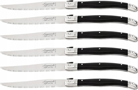 Picture of Laguiole Laguiole Steak knives black - 6 pcs