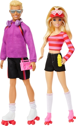 Picture of Lalka Barbie Mattel Fashionistas Barbie i Ken na wrotkach (HXK90)