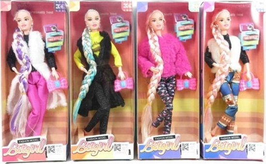 Picture of Lalka w futerku mix cena za 1 szt