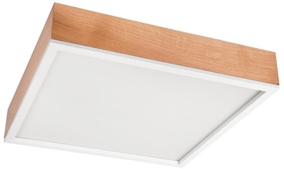 Изображение Lampa sufitowa Lamkur Oak Square 49045 plafon lampa sufitowa 4x15W E27 db/biay