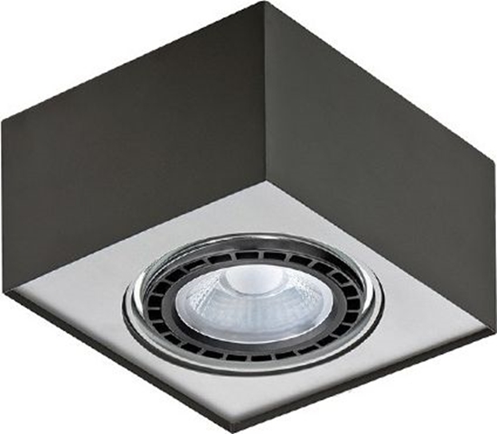 Изображение Lampa sufitowa Azzardo Lampa natynkowa kostka czarna AZzardo PAULO 1 AZ0959