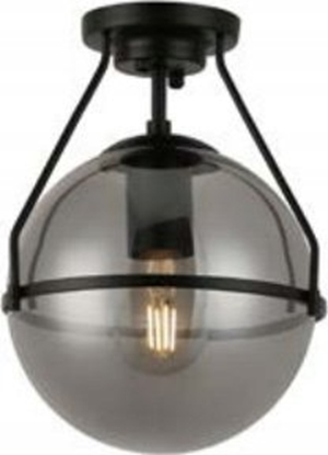 Picture of Lampa sufitowa GTV GTV Drop OS-DRO-10-DEC plafon lampa sufitowa 1x25W E27 czarny/dymiony