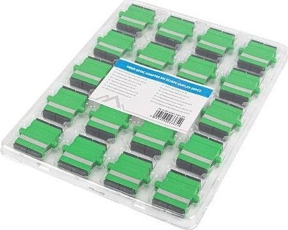 Picture of Lanberg ADAPTER WIATOWODOWY SM SC/APC DUPLEX ZALEPKA CZARNA 20SZT LANBERG