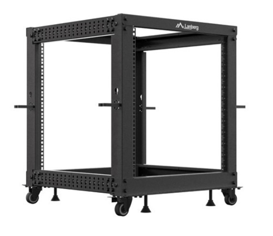 Picture of Lanberg Open Rack 19" 12U 600X600-1100 ADJUSTABLE BLACK