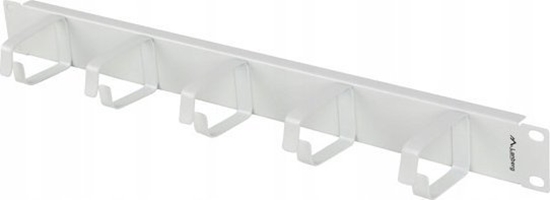 Picture of Lanberg Organizer kabli Lanberg AK-1701-S 19" 1U z 5 metalowymi uchwytami typ B szary