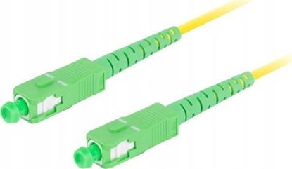 Attēls no Lanberg Patchcord wiatowodowy Lanberg SM SC/APC-SC/APC SIMPLEX 3.0MM LSZH G657A1 0.5m óty