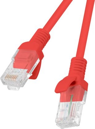 Attēls no Lanberg Patchcord, Cat5e, nieekranowany, 0.25m, czerwony (PCU5-10CC-0025-R)