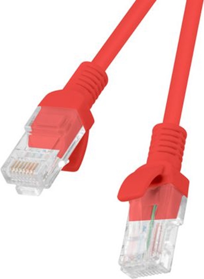 Picture of Lanberg Patchcord, Cat5e, nieekranowany, 0.25m, czerwony (PCU5-10CC-0025-R)