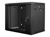 Picture of Lanberg Rack Wandschrank 19" 9U/600X450 Glastür schwarz
